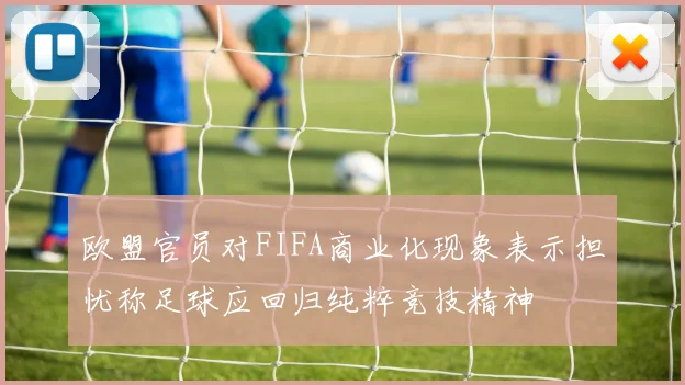 欧盟官员对FIFA商业化现象表示担忧称足球应回归纯粹竞技精神